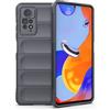 ESTH® Custodia Silicone Liquido per Xiaomi Redmi Note 11 Pro(4G/5G) con Protezione Anti-Germi e Fodera in Microfibra, Cover in Silicone a Antiurto 360°, Grigio scuro