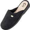 JOMIX Ciabatte Uomo Invernali Pantofole Comode Calde per Casa Suola Antiscivolo Leggere e Traspiranti Design Classico Made in Italy ITU2157 Blu 46