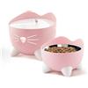 Catit Fontana Automatica per Gatti Combo Pack Pixi Rosa con Ciotola e 3 Filtri Inclusi
