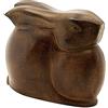 Achla Designs Statua di Coniglio Coniglio Scultura, Alluminio Fuso, Bronzo, L