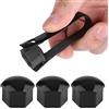 Tbest Copribulloni 19Mm,Ocorda Ruota Auto Dado Ruota Ruota Auto Dado Della Gomma Coperchio Viti Coperchio 20 Pezzi 19Mm Tappi Dado Ruota Auto Auto Coperchio Vite Bulloni Protezione