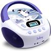 MOOOV 477179 Lettore CD Portatile per Bambini con USB, Presa per le Cuffie - Stereo Baby Boombox con Gira CD - Lettore Musicale per Casa e Viaggio, Design Colorato - Modello dell'iceberg - Blu
