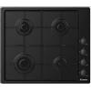 Candy piano cottura CHW6LBB 4 fuochi a Gas Larghezza 60 cm Colore Nero