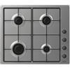 Candy piano cottura CHW6LBX 4 fuochi a Gas Larghezza 60 cm Colore Inox