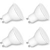 Caldarax Lampadine LED GU10 Luce Bianca Calda 2700K, 7W LED Lampadina GU10 Equivalente 50W Lampada Alogena, 600LM Faretto LED Gu10, Angolo del Fascio di 120°, Non Dimmerabile, 4 Pezzi