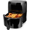 Emerio AF-129329.3 - Friggitrice ad aria calda digitale con finestra a vista, volume 5 l, 1500 W, colore: Nero