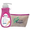 Veet Crema Depilatoria Corpo e Gambe Pelli Sensibili 400ml + Pochette da viaggio