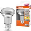 OSRAM Lampada a LED a LED R63 per base E27, lampada riflettore, design del vetro, 350 lumen, bianco caldo, 2700k, sostituzione per lampadine da 60 W convenzionali, non dimmerabile, 1 pacco