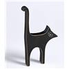 walther design Figura Decorativa Nera in Legno, Cat CA199B