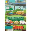 Petit Collage PE37843 Set Adesivi Strade e Ferrovia