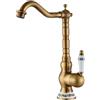Suguword Rubinetto da bagno in ceramica anticata