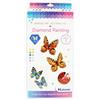 Pracht Creatives Hobby - Farfalla Dipinta a Diamante con Magnete, Blu, 2 Pezzi, Dimensioni Circa 12 x 9 cm, da attaccare a frigoriferi o lavagne magnetiche