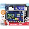 INFINI FUN - Il mio primo tablet 2 in 1 - giocattolo educativo elettronico - Giocattoli per l'imitazione - Varie aree tematiche come animali, numeri e alfabeto - a partire dai 2 anni
