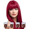 La Riche Directions Semi-Permanent Hair Colour Dye Box Of Four-Rose Red by La Riche