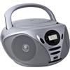 Schaub Lorenz Radio CD Portatile Argento con Lettore MP3 USB Radio UKW e AUX-In