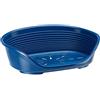 Ferplast Cuccia per Cani e Gatti Cuccia per Cani taglia media 100% plastica riciclata Lettino per Cani lavabile traspirante e antiscivolo Siesta Deluxe, 70,5 x 52 x 23,5 cm., Tortora