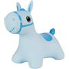 Hoppimals Space Hopper Cavallo Gonfiabile per Bambini di età Pari o Superiore a 12 Mesi - Imballo con Confezione Regalo, Pompa Inclusa - Cavalcabile Bambino, Palla rimbalzante per Bambini - Blu