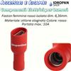 Ricambio Osmosi inversa componenti elettrici Faston femmina rosso isolato 6,35 mm, 10A 100 pezzi