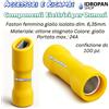Ricambio Osmosi inversa componenti elettrici Faston femmina giallo isolato 6,35 mm, 24A 100 pezzi