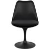 Knoll Saarinen Sedia Tulip fissa nera con cuscino