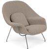 Knoll Saarinen Poltrona Womb Relax in Dacron cromata