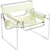 Knoll Breuer Wassily Poltrona Cuoio Bianco-Beige