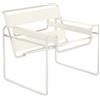 Knoll Breuer Wassily Poltrona Bianco-Cuoio Spinneybeck