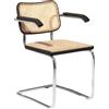 Knoll Breuer Cesca Sedia con braccioli faggio nero