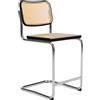 Knoll Breuer Cesca Sgabello Counter faggio nero