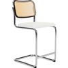Knoll Breuer Cesca Sgabello Counter faggio nero seduta rivestita
