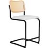 Knoll Breuer Cesca Sgabello Counter verniciato faggio naturale seduta rivestita