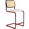 Knoll Breuer Cesca Sgabello Counter verniciato faggio nero seduta rivestita