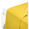 Caleffi Lenzuolo Superiore Cotone Tinta Unita Giallo Sole Matrimoniale in Cotone - 51330