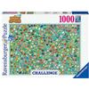 Ravensburger - Puzzle Animal Crossing Challenge, 1000 Pezzi, Idea regalo, per Lei o Lui, Puzzle Adulti, 70x50cm