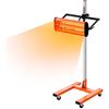 VEVOR Lampada Polimerizzante a Infrarossi 1500 W Temporizzazione 1-60 Minuti Lampada Polimerizzante per Auto con Riscaldamento Automatico con Staffa, per Area di Cottura 0,32 ㎡ per Riparazione in Loco