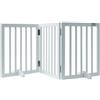 VEVOR Cancello Recinto Animali Domestici Cancello Sicurezza Bianco 50,8x61mm