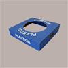 LUCGEL Coperchio Blu in Carta per Cestino Raccolta Differenziata Plastica 38x38 cm 2 pezzi