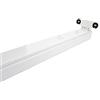 LEDLUX Porta Lampada Plafoniera Per Doppio 2 Tubi Led T8 da 150cm Interno Non Impermeabile