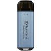 Transcend SSD Portatile ESD300C 1TB USB Type-C 10 Gbit/s PS4/PS5 Compatibile, Az
