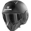 SHARK Street Drak, Casco de Moto Uomo, Nero, XS