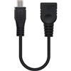Watio Wave Cavo USB 2.0 OTG, tipo micro B, lunghezza 15 cm, compatto e resistente, ideale per trasferimenti rapidi e collegamento di dispositivi. *