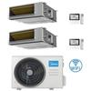 Midea Climatizzatore Condizionatore Midea Canalizzato A7 Dual Split Inverter 12000 + 18000 BTU con U.E. M3OA-27HFN8-Q Classe A++/A+