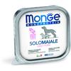 MONGE 150 g Monge Monoprotein Alimento Completo Monoproteico Cibo Umido Paté per Cani Adulti con Solo Maiale Grain Free e Gluten Free