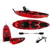 Big Mama Kayak Kayak fishing a Pedali divisibile Big Mama Triken 330 Live S, con ruote e vasca del vivo - COLORE DEVIL
