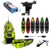 Big Mama Kayak canoa monoposto divisibile a pedali con elica BIG MAMA KAYAK TRIKEN 330 LIVE S componibile + motore Bixpy K1 Angler PRO Kit Outboard con batteria inclusa PP-768 Wh + Adattatore centrale vano copripedali