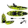 Big Mama Kayak Kayak fishing a Pedali divisibile Big Mama Triken 330 Live S, con ruote e vasca del vivo - COLORE VIPER GREEN