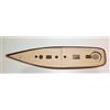 HiSModel Revell yacht USS America 1:56 - ponte in legno tagliato al laser per modello
