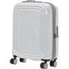MANDARINA DUCK LOGODUCK + GLITTER TROLLEY CABIN ESPANDIBILE GLITTER SILVER