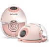ANWIKE Tiralatte Elettrico Doppia - Annuncio Vocale Tiralatte Elettrico Indossabile, 12 Livelli 4 Modalità con Funzione di Memoria del Modalità, Tiralatte Portatile Ricaricabile con Inserto Flangia, Rosa