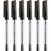 Staedtler Penne a sfera a punta media, 0,5 mm, 430 m, punta liscia, inchiostro nero, confezione da 6